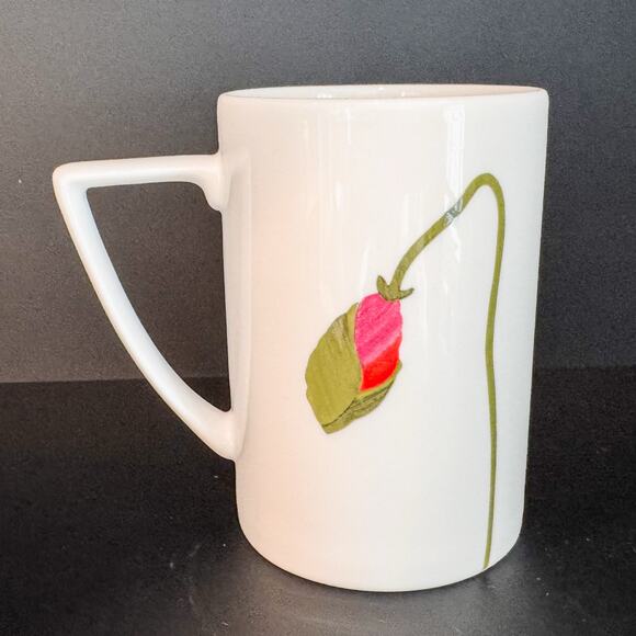 “Summer Sun” Red Poppy, Royal Bone China Mug by Red Vanilla , 12oz - Picture 4 of 6